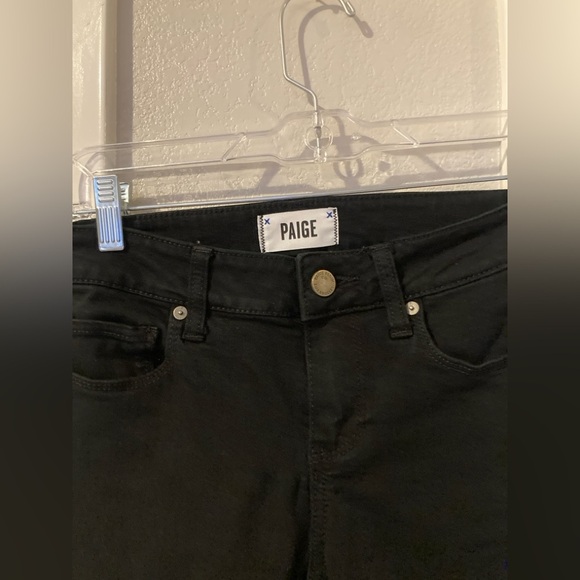 Paige Verdugo Ultra Skinny Black Fog Black Jeans Size 25 - Picture 5 of 10